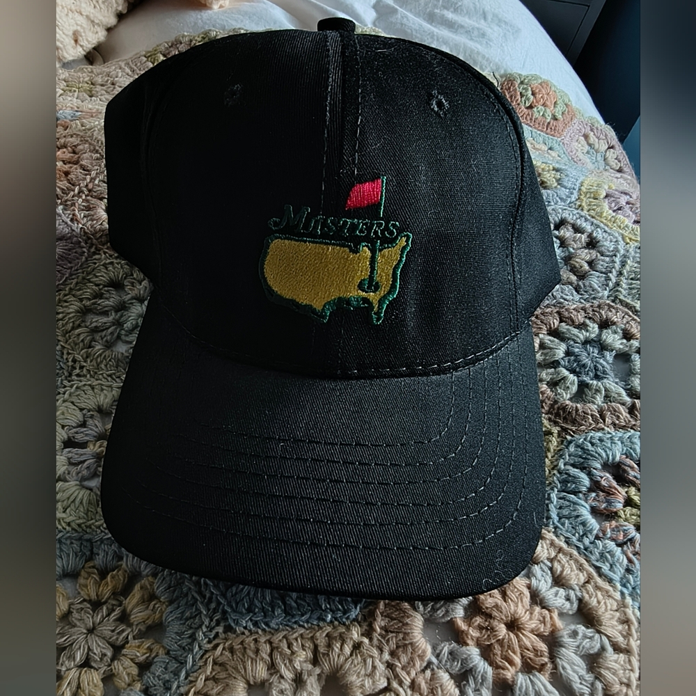 NWT Official Masters American Needle Black Leather Strap Baseball Cap
